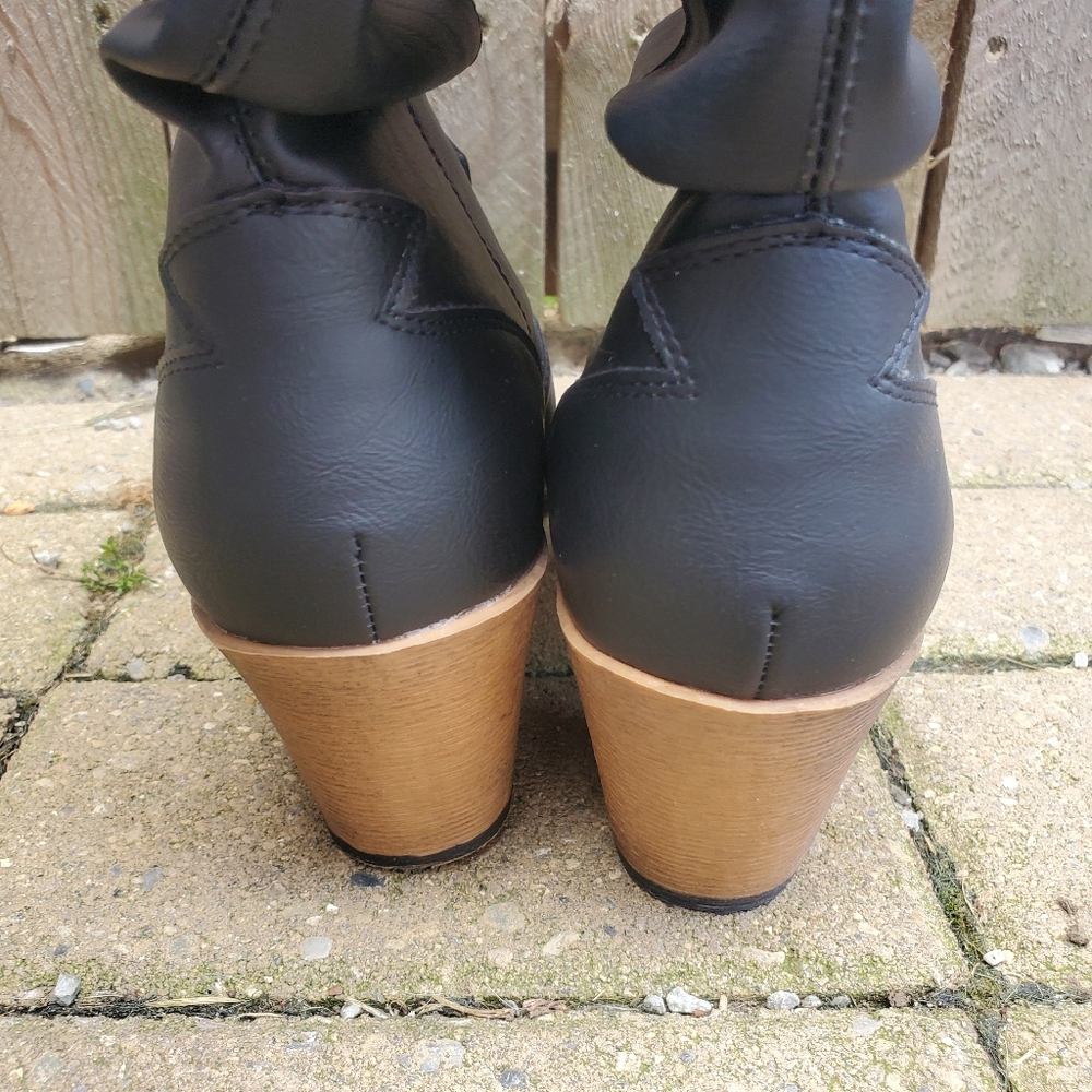 Charles Albert Slouch Western Cowboy Boots Women's Size 11- Fit like 9.5-10 EUC - Picture 5 of 13